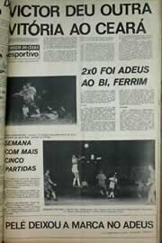 Página do jornal Correio do Ceará de julho de 1971