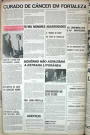 Página do jornal Correio do Ceará de julho de 1971
