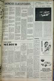 Página do jornal Correio do Ceará de julho de 1971