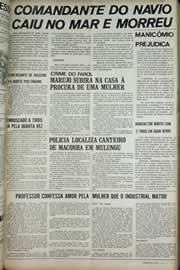 Página do jornal Correio do Ceará de julho de 1971