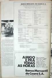 Página do jornal Correio do Ceará de julho de 1971