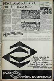 Página do jornal Correio do Ceará de julho de 1971