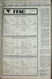 Página do jornal Correio do Ceará de julho de 1971