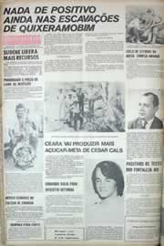 Página do jornal Correio do Ceará de julho de 1971