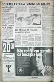 Página do jornal Correio do Ceará de julho de 1971