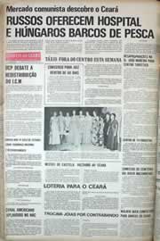 Página do jornal Correio do Ceará de julho de 1971