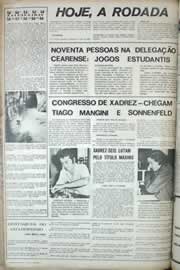 Página do jornal Correio do Ceará de julho de 1971