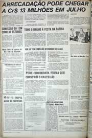 Página do jornal Correio do Ceará de julho de 1971