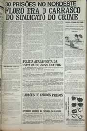 Página do jornal Correio do Ceará de julho de 1971