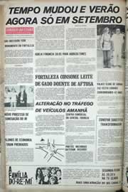 Página do jornal Correio do Ceará de julho de 1971
