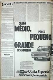 Página do jornal Correio do Ceará de julho de 1971