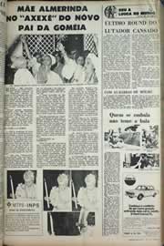 Página do jornal Correio do Ceará de julho de 1971