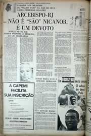 Página do jornal Correio do Ceará de julho de 1971