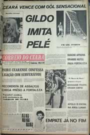 Página do jornal Correio do Ceará de julho de 1971