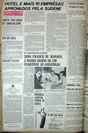 Página do jornal Correio do Ceará de julho de 1971