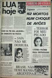 Página do jornal Correio do Ceará de julho de 1971