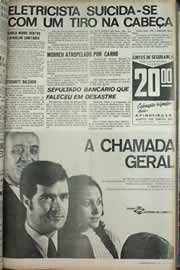 Página do jornal Correio do Ceará de agosto de 1971