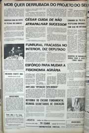 Página do jornal Correio do Ceará de agosto de 1971