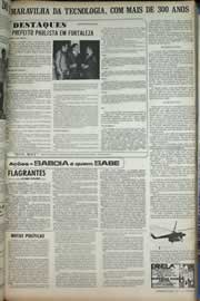 Página do jornal Correio do Ceará de agosto de 1971