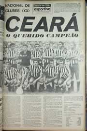 Página do jornal Correio do Ceará de agosto de 1971