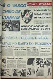 Página do jornal Correio do Ceará de agosto de 1971