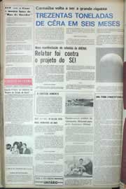 Página do jornal Correio do Ceará de agosto de 1971