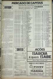 Página do jornal Correio do Ceará de agosto de 1971