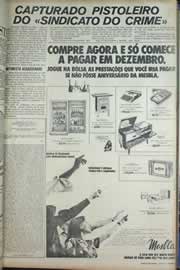 Página do jornal Correio do Ceará de agosto de 1971