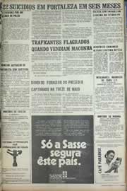 Página do jornal Correio do Ceará de agosto de 1971