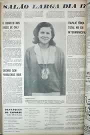Página do jornal Correio do Ceará de agosto de 1971