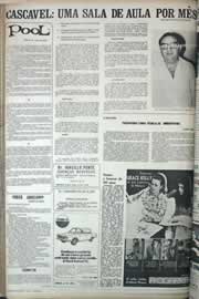 Página do jornal Correio do Ceará de agosto de 1971