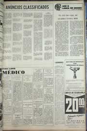 Página do jornal Correio do Ceará de agosto de 1971