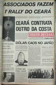 Página do jornal Correio do Ceará de agosto de 1971