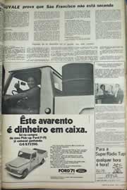 Página do jornal Correio do Ceará de agosto de 1971