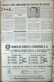 Página do jornal Correio do Ceará de agosto de 1971