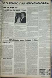 Página do jornal Correio do Ceará de agosto de 1971