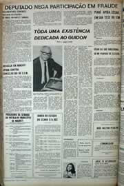 Página do jornal Correio do Ceará de agosto de 1971