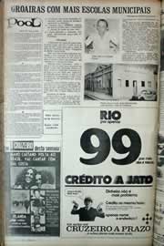 Página do jornal Correio do Ceará de agosto de 1971
