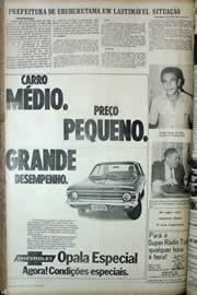 Página do jornal Correio do Ceará de agosto de 1971