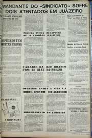 Página do jornal Correio do Ceará de agosto de 1971