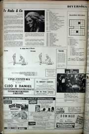 Página do jornal Correio do Ceará de agosto de 1971