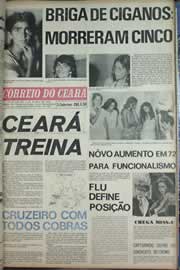 Página do jornal Correio do Ceará de agosto de 1971