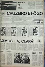 Página do jornal Correio do Ceará de agosto de 1971