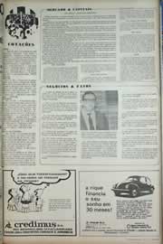 Página do jornal Correio do Ceará de agosto de 1971