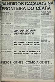Página do jornal Correio do Ceará de agosto de 1971