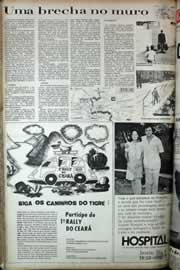 Página do jornal Correio do Ceará de agosto de 1971