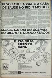 Página do jornal Correio do Ceará de setembro de 1971