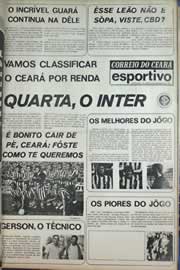 Página do jornal Correio do Ceará de setembro de 1971
