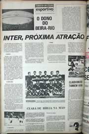 Página do jornal Correio do Ceará de setembro de 1971