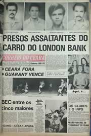 Página do jornal Correio do Ceará de setembro de 1971